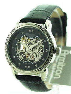 Custom Silver Women 75-3722BKSV Watch