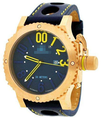 Custom Rose Gold Men AK7210-MRG BLUE Watch