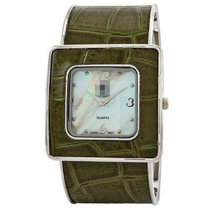 Wholesale Leather Watch Straps 5153_GREEN