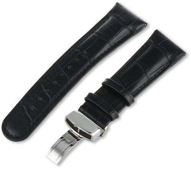 Customize Leather Watch Straps JB-24MMSILV_BLK