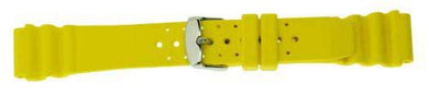 Customized Rubber Watch Bands ZC-20RUH-YELLOW